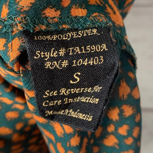 Mine Black and Brown Sheer Racerback Tank Top Button Up Front Pockets Size S - Picture 9 of 14